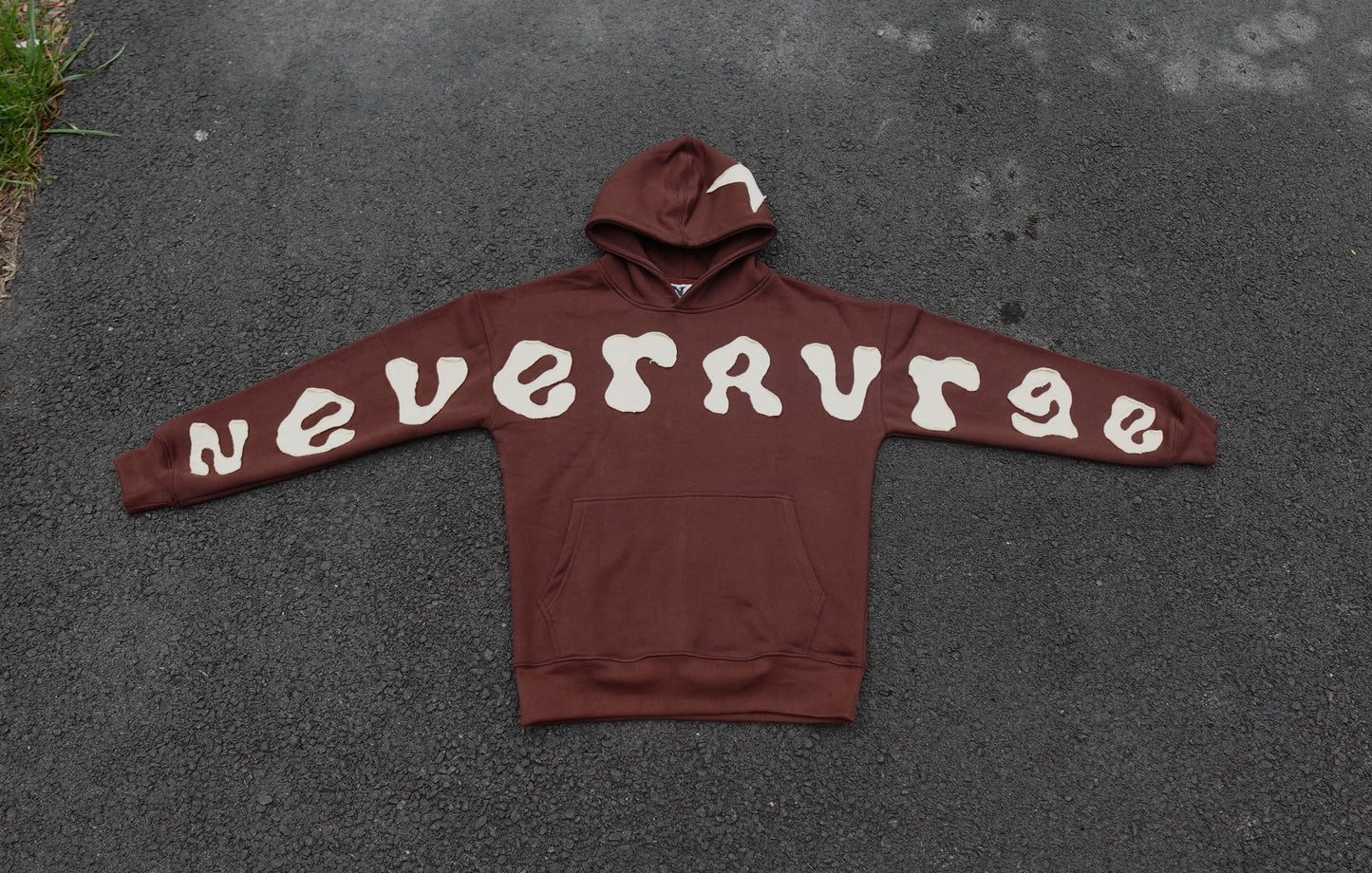 Mocha Applique Embroidery Hoodie