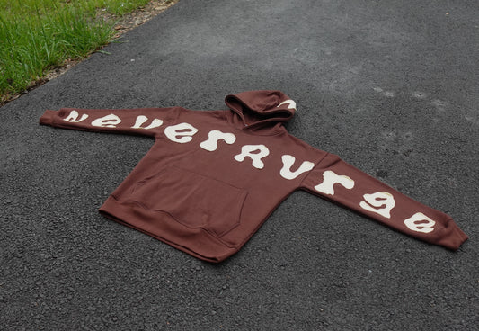 Mocha Applique Embroidery Hoodie