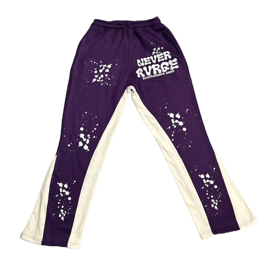 Midnight Purple Applique Embroidery Sweatsuit