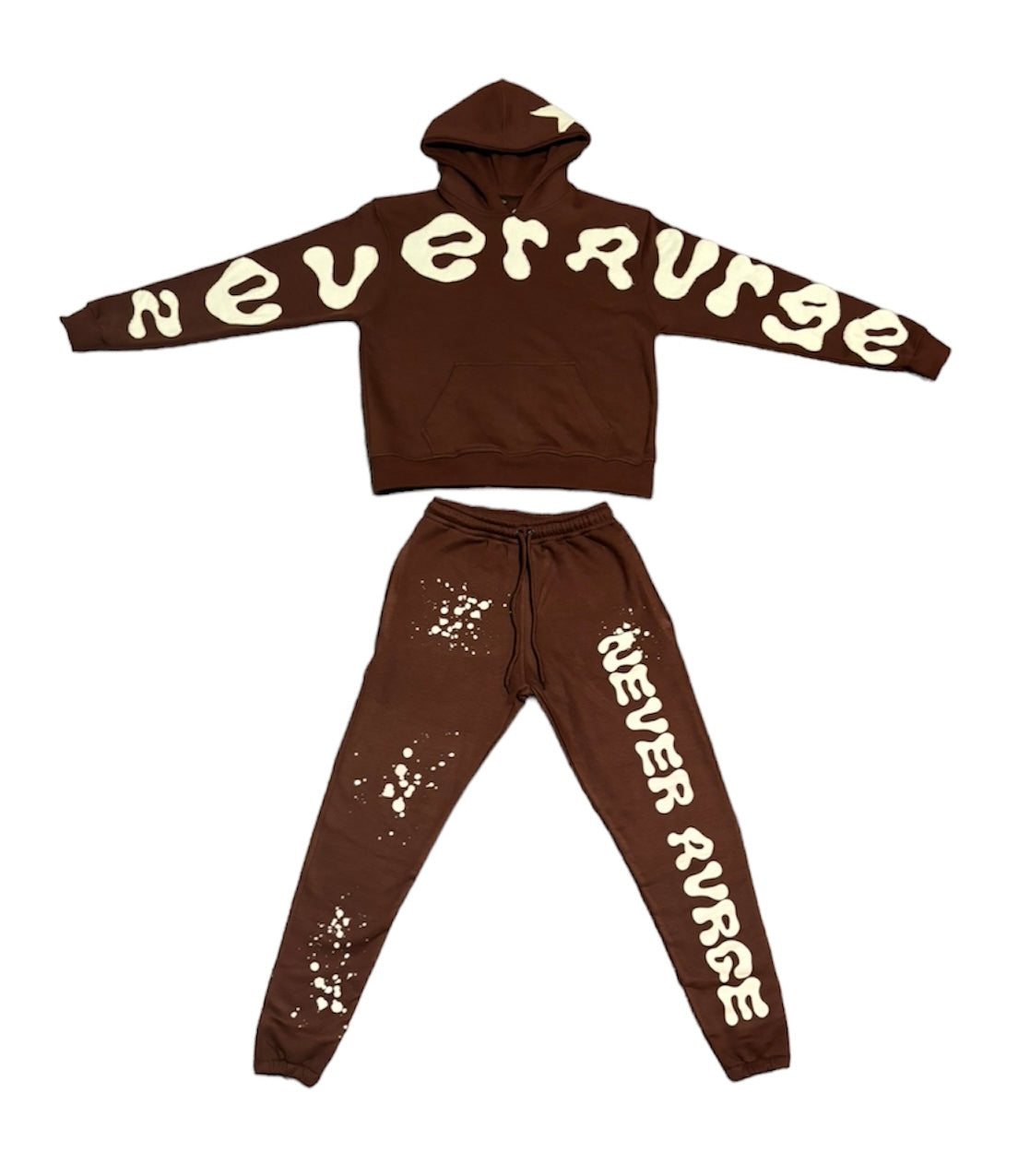 Mocha Applique Embroidery Sweatsuit